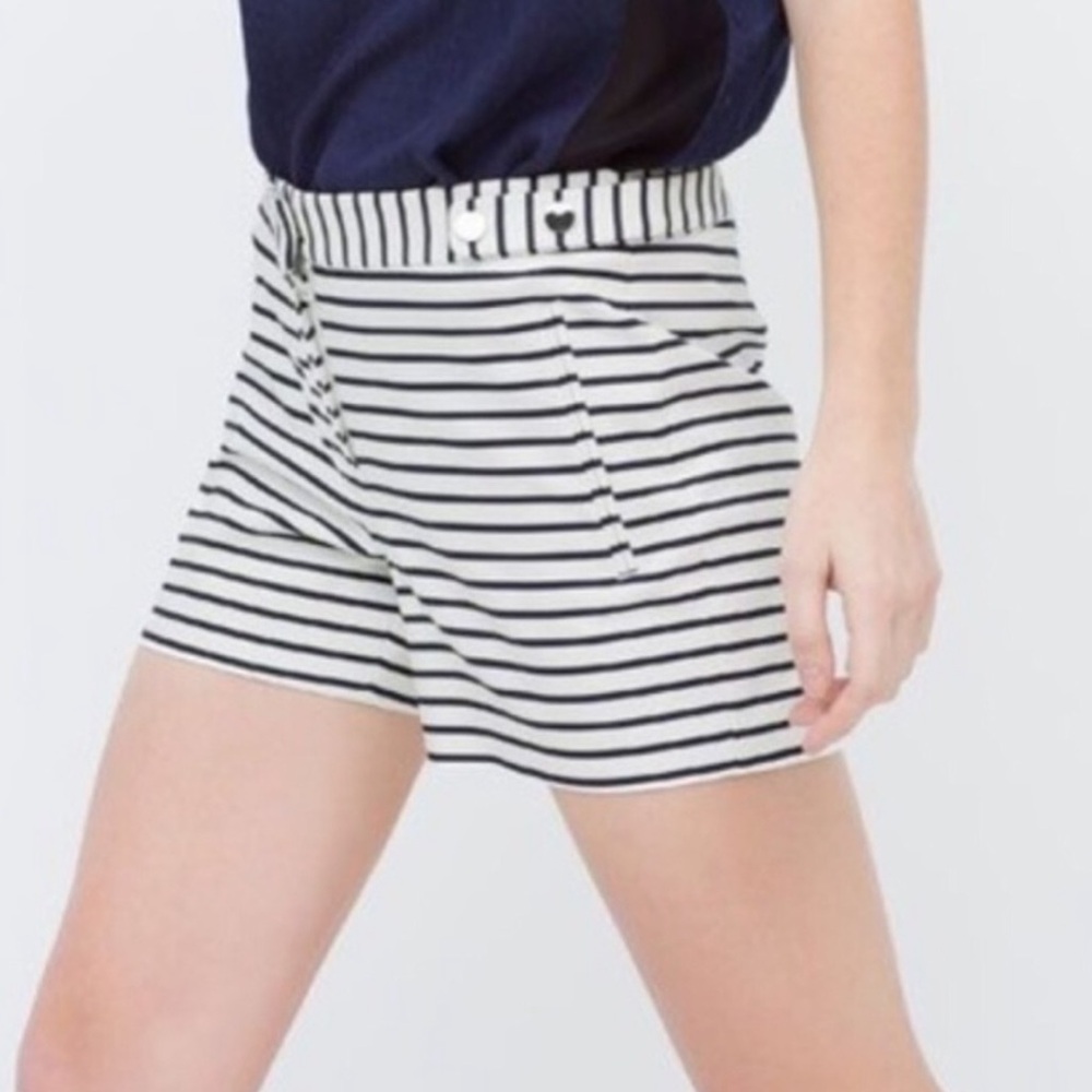 Zara nautical striped shorts
